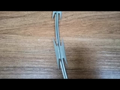 سياج مضاد للقطع مع سلك الحلاقة 3.5m عالية ثقيلة الحجم حفرة صغيرة للسجن