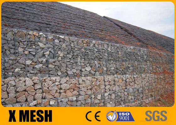 2x1x1m 80x100 ملحومة شبكة سلكية التراب تراجع الساخنة المجلفن للاحتفاظ بالجدران