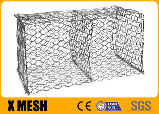 Hillside Gabion Wire Mesh المجلفن بعد النسيج من النوع 1 × 1 × 3 م