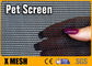 الأسود والرمادي المقاوم للحيوانات الأليفة الشبكة عرض 60 بوصة 30٪ مادة بي في سي كشاشة نافذة الكلب