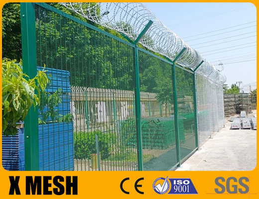 سد 358 سلك شبكة عالية الأمن مع 12.7mm X 76.2mm للمطار